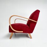 Renovated Jindrich Halabala armchair, 1950s