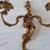 Pair of Louis XV style bronze candlesticks, Raphael model