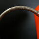 Lampe vintage 1970 métal laqué orange