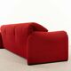 Maralunga 3-seater Sofa red by Vico Magistretti for Cassina, Italy