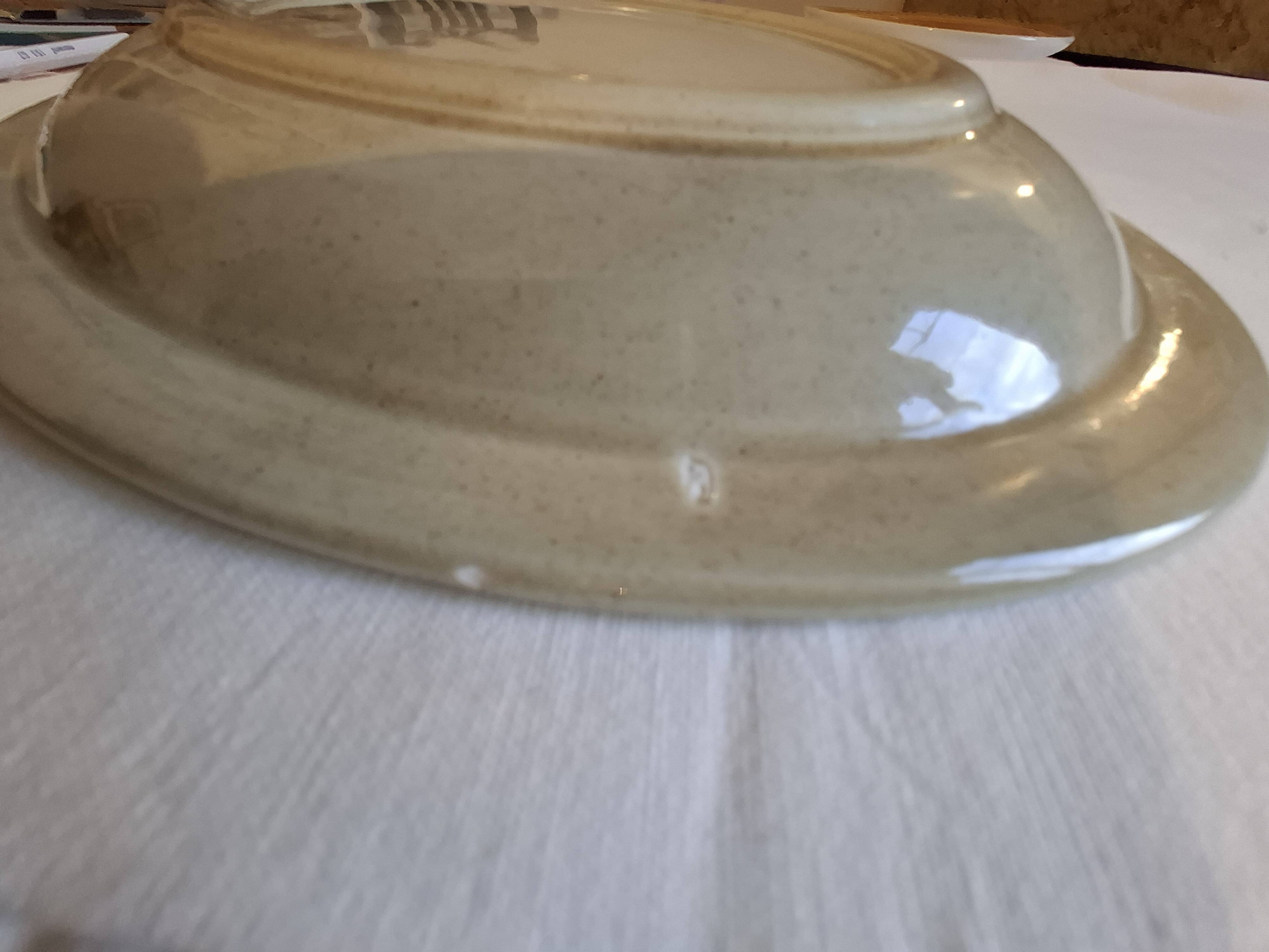 Large oval ceramic platter