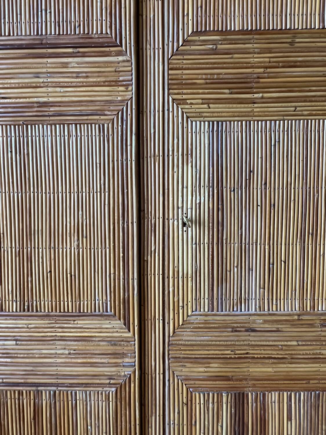 Audoux Minet rattan wardrobe