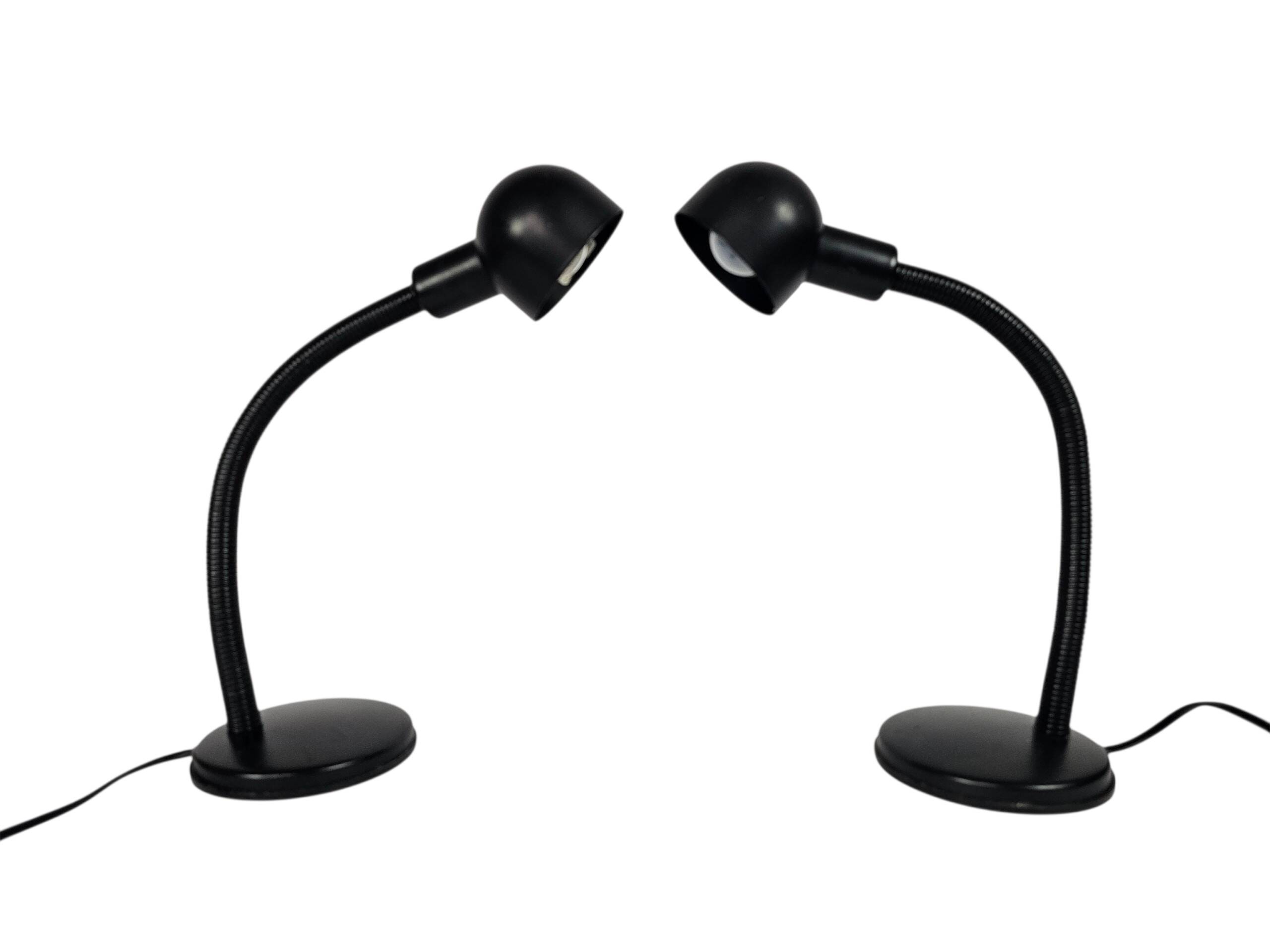 Elco Lite - 2 x table lamp/desk lamp - metal - West Germany - 70's