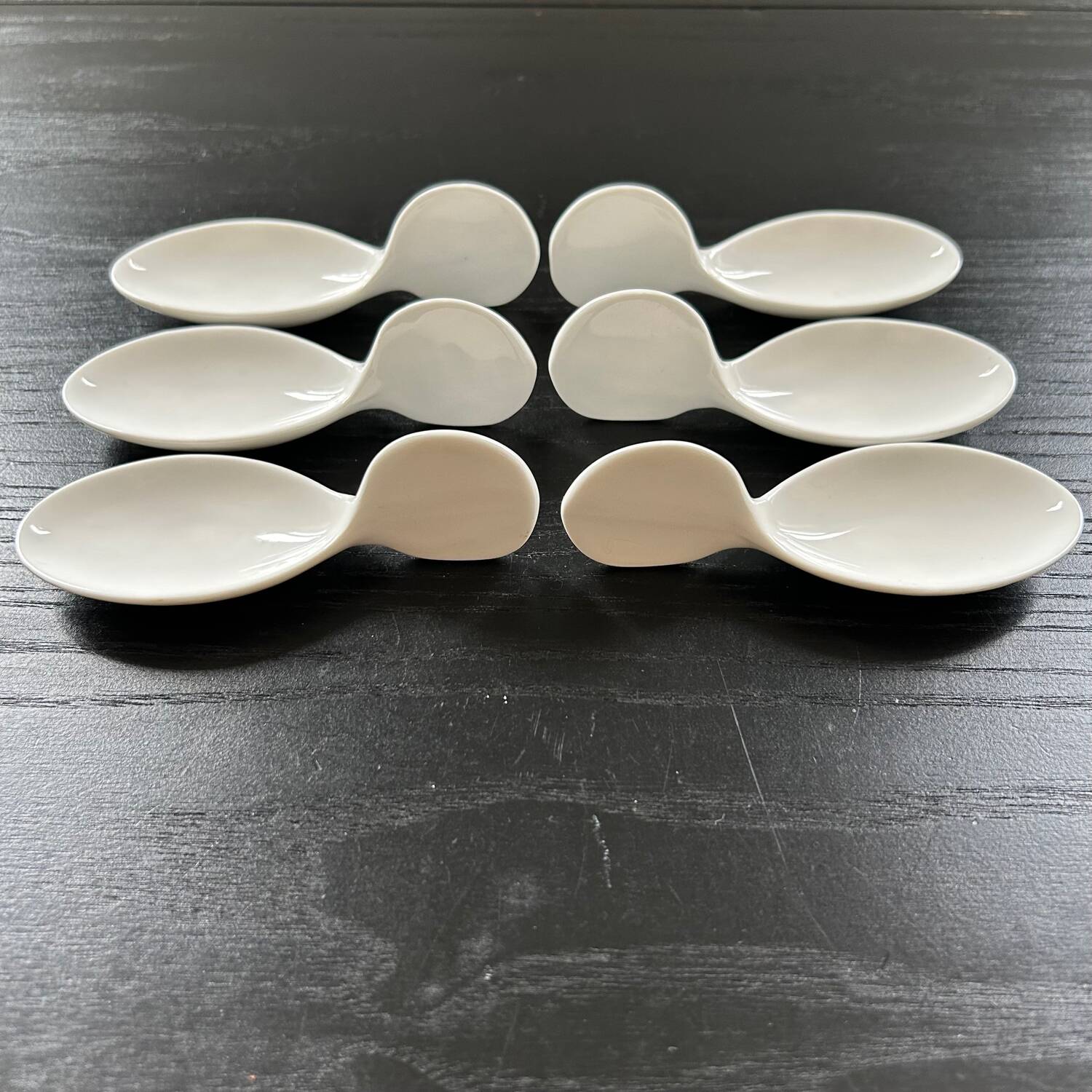 Set of 6 designer amuse bouche spoons