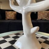 Chandelier céramique artisanale contemporaine