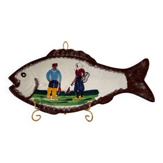 Assiette en forme de poisson Bretonne