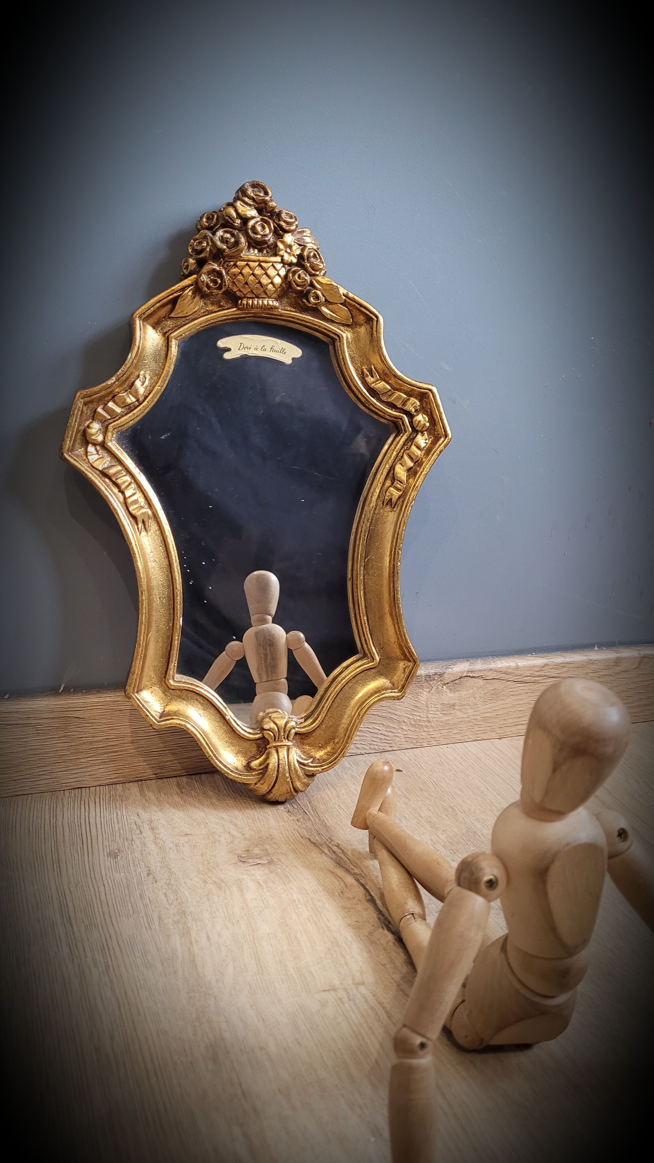 Golden mirror sheet 36x23cm