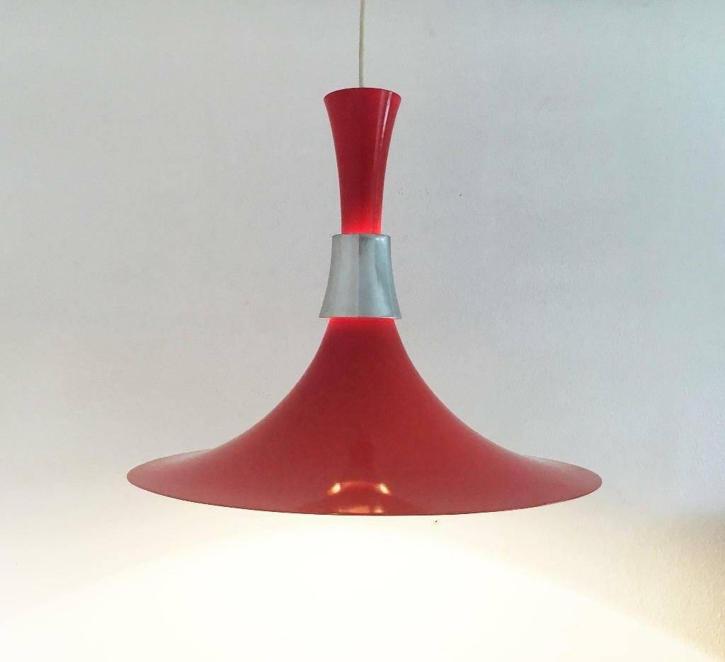 Vintage Danish suspension by Bent Nordsted for Lyskaer, 1970s.