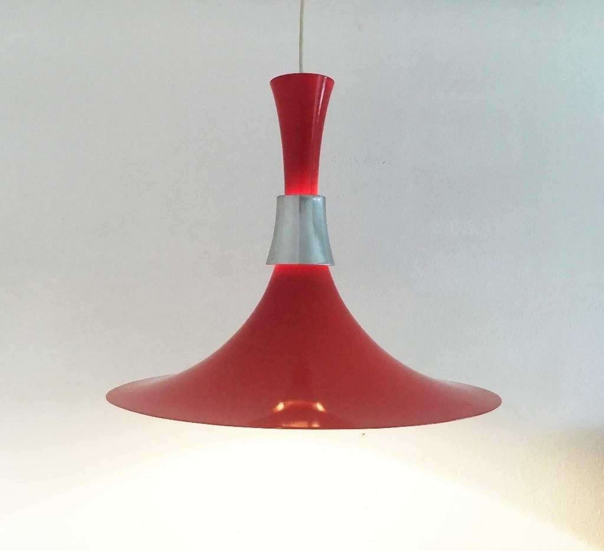 Vintage Danish suspension by Bent Nordsted for Lyskaer, 1970s.