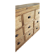 Trades furniture 9 drawer pine handles shells