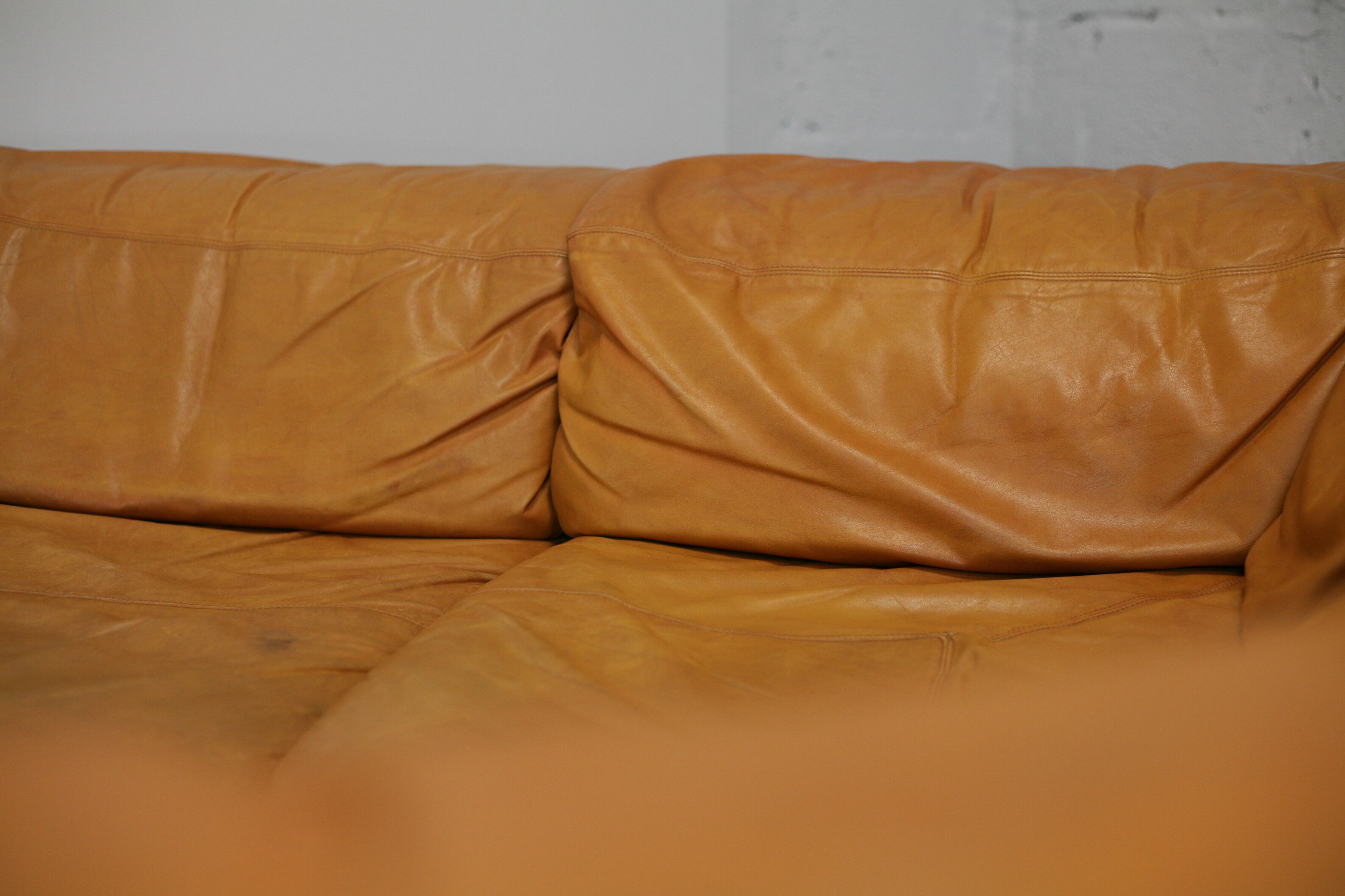 Leather modular sofa, 7 elements, 70s