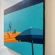 Painting "Public Beach" by Olivier Bour, 2000s