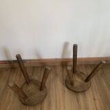 Pair of brutalist stools