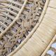 Emmanuelle in rattan and wicker armchair Italy 1960's