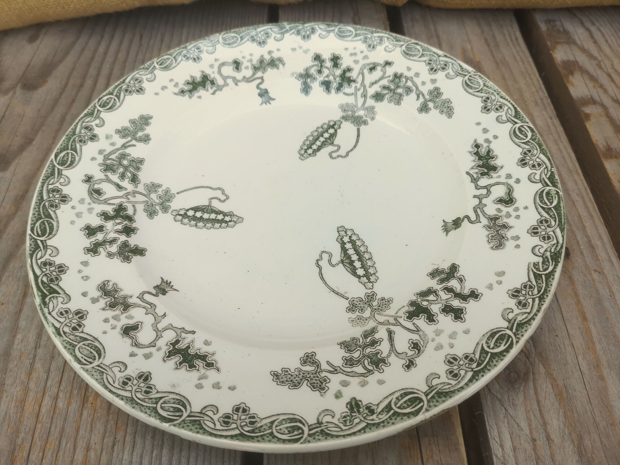 4 plates Terre de Fer Saint Amand Modern Style