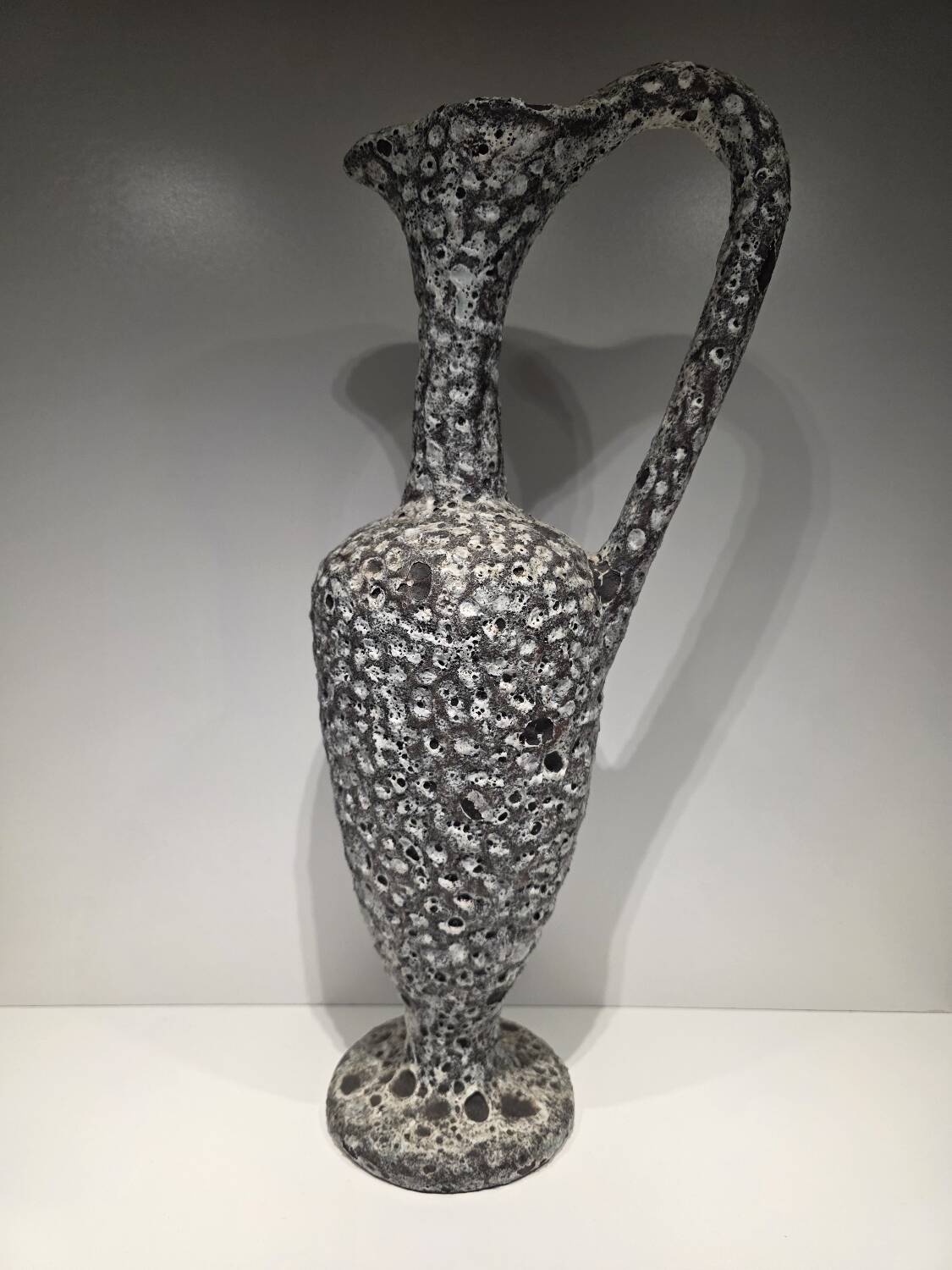 Lava ceramic jug vase Annette Roux