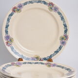 6 assiettes plates terre de fer