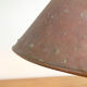 Brutalist pendant lamp, hand-hammered copper, E.S Horn Aalestrup, Denmark 1950-60