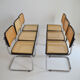 Suite de 6 chaises par Marcel Breuer Cesca B32, made in Italy
