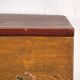 Antique Chinese chest with painted flowers in elm – China, circa 1900