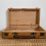 Old wooden briefcase