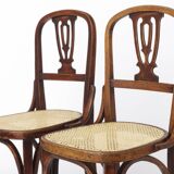 Set of 2 Vintage Bentwood Dining Chairs | Austria 1930s–50s | Beechwood