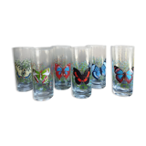 6 glasses pattern "Butterfly"