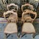 Suite de 4 chaises Louis Philippe en cannage