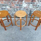 3 vintage Alvar AALTO style stools
