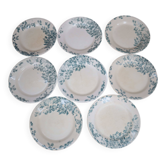 8 Flat plates Terre de fer Creil & Montereau