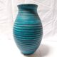 Large blue ceramic vase "Gauloise" – Potiers d’Accolay – Year 60
