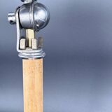 Art Deco desk lamp Pirouett chrome, brass and wood, 1930