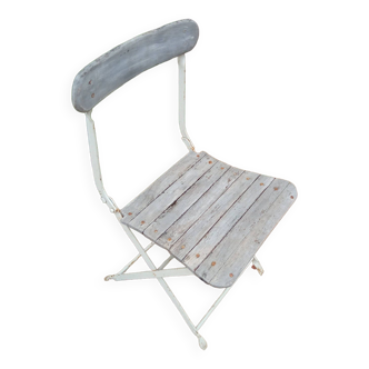 Chaise de bistrot pliante ancienne