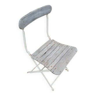 Old folding bistro chair