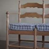 Sofa / Sculptural Danish modern three-seater Scandinavian bench, made by Hans Dau, 1950s.