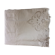 Drap ancien avec monogrammes et large broderie faite main