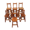 Set 8 mountain chairs Brutalist Savoy