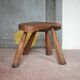 Vintage stool, wooden stool, stool, plant stand, interior decoration