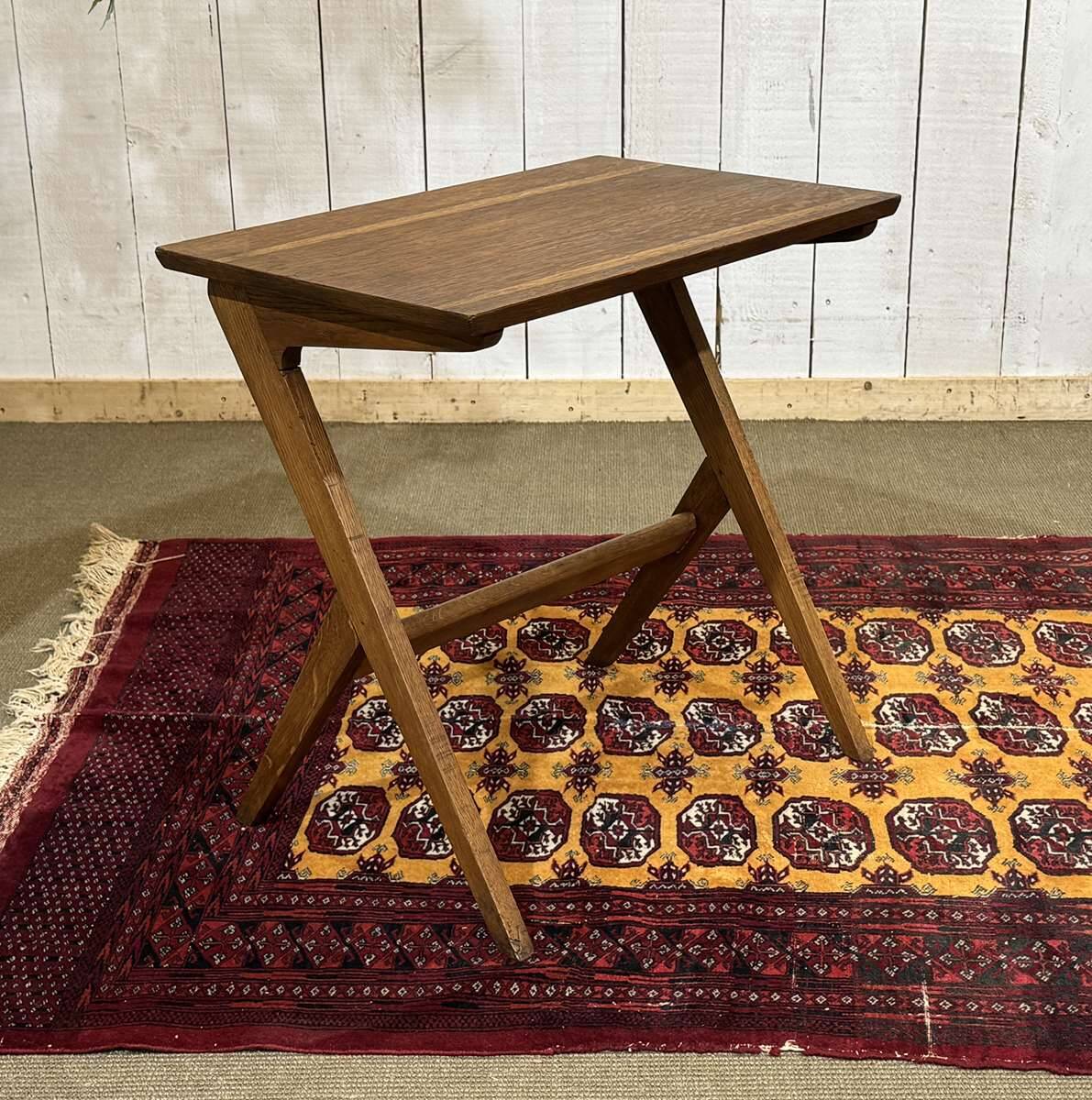 1970s oak side table