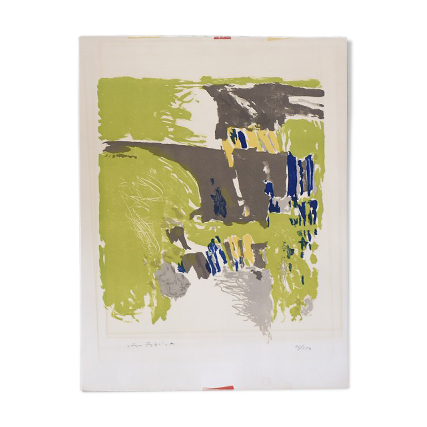 Color Lithography on Van Gelder Zonen Paper by Jörgen Fogelqvist, 1980s