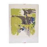 Lithographie couleur sur papier Van Gelder Zonen par Jörgen Fogelqvist, années 1980