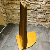 Large vintage wooden fan-shaped screen