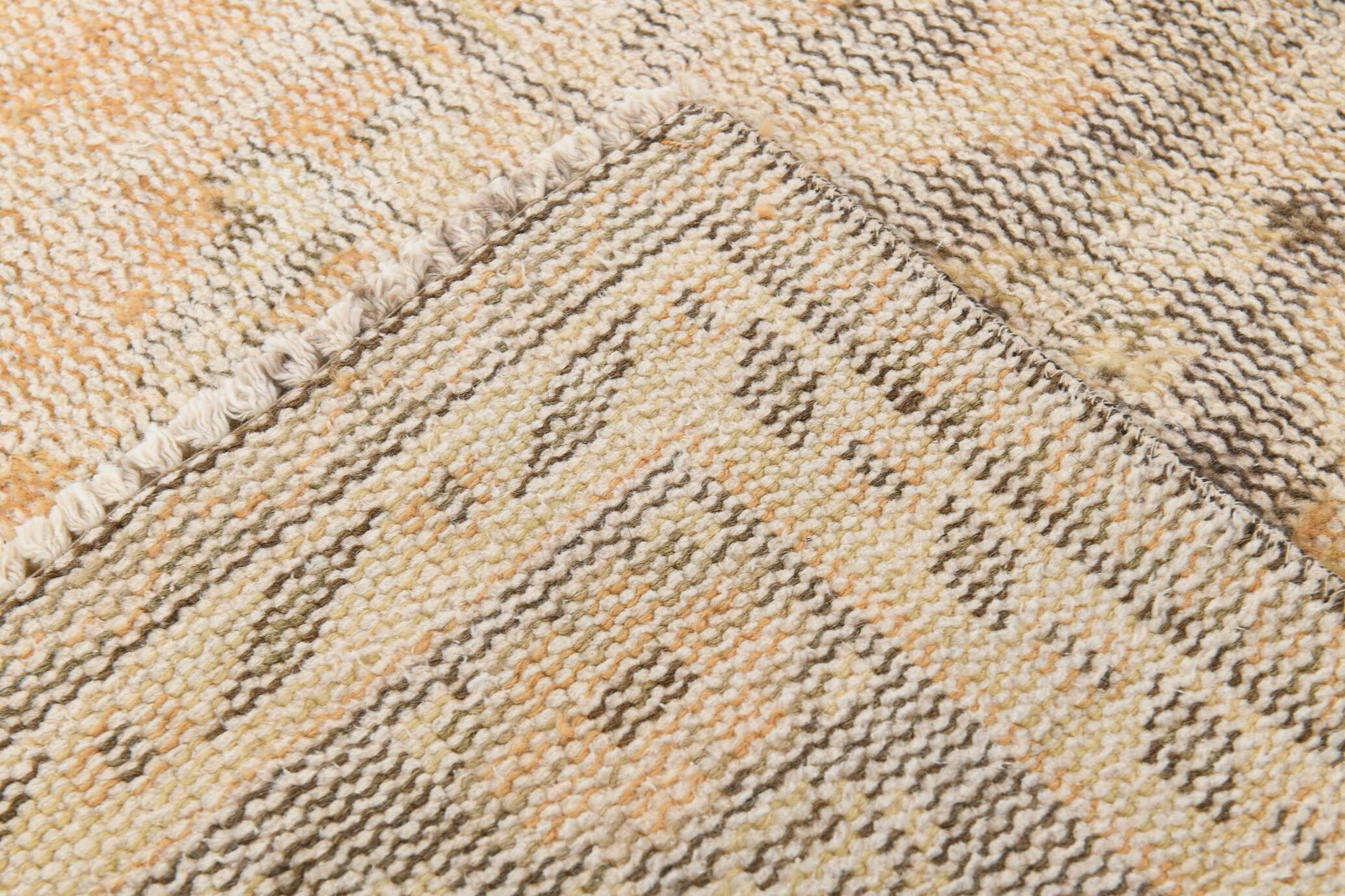 6x9 Peach Yellow Soft Pastel Turkish Vintage Rug, 185x276Cm SK 5250