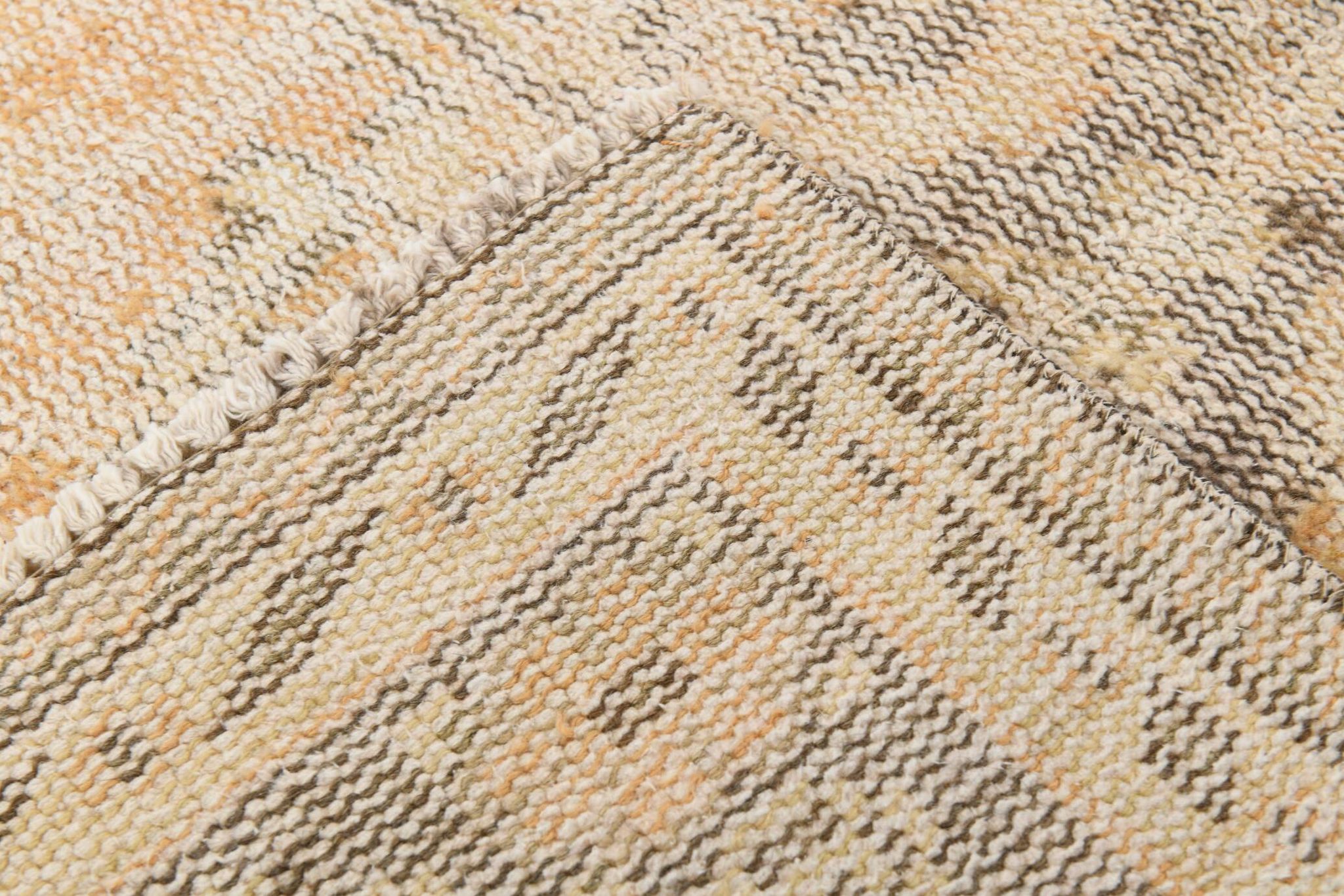 6x9 Peach Yellow Soft Pastel Turkish Vintage Rug, 185x276Cm SK 5250
