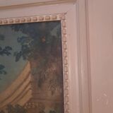 Large trumeau of woodwork mirror