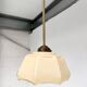 Curved glass Art Deco ceiling lamp, 1930s