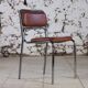8 vintage tubular chrome and skai chairs, 1970