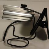 Silver lamp with vintage clamp.