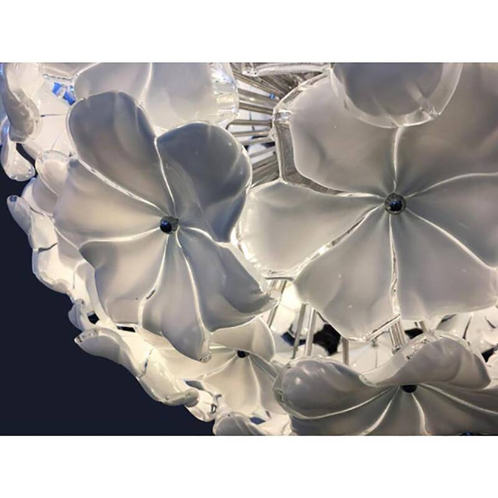 Suspension contemporaine en verre de Murano, Italie