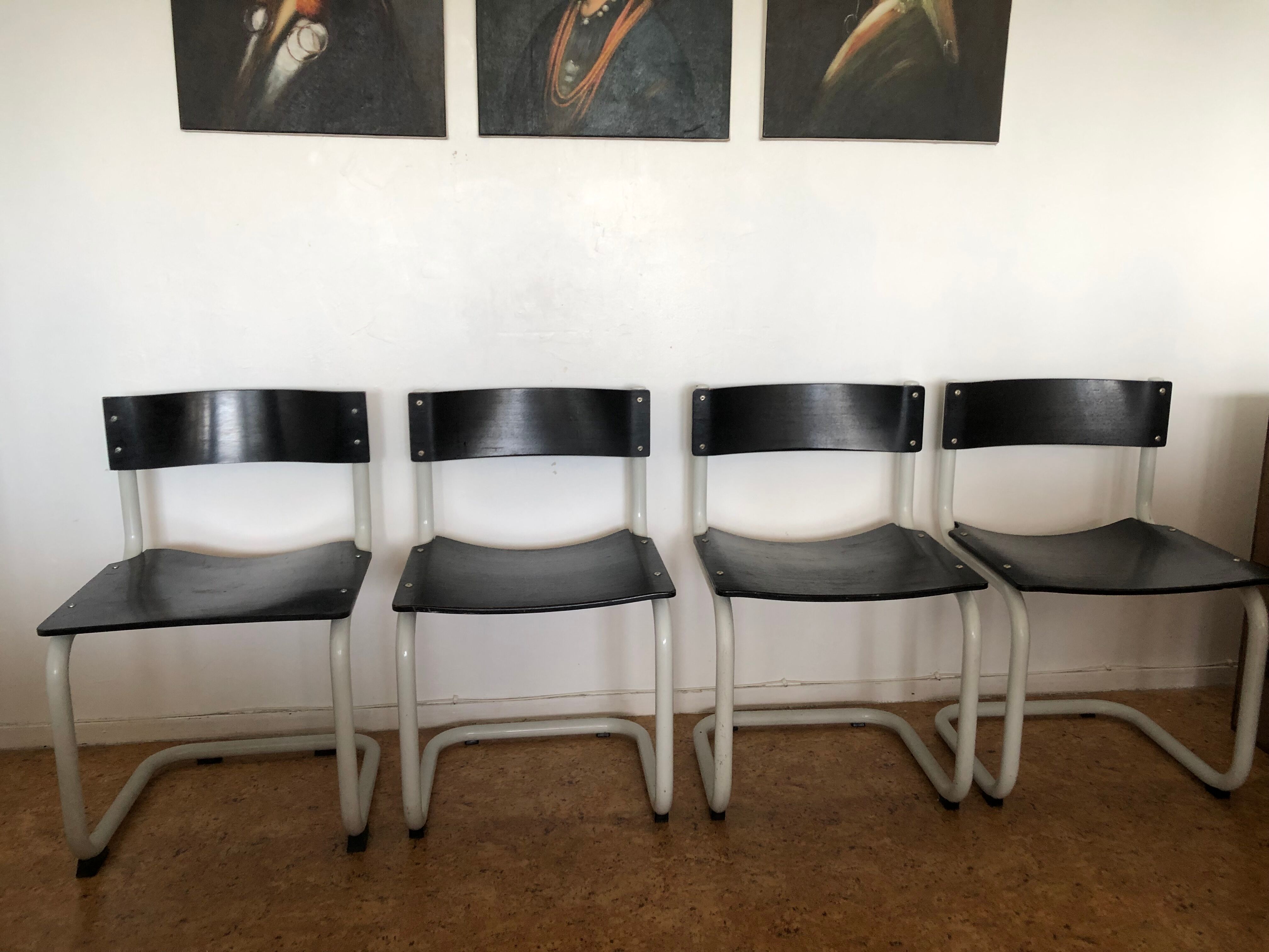 Set of 4 knud Friis & Elmar Moltke chairs for Randres AS